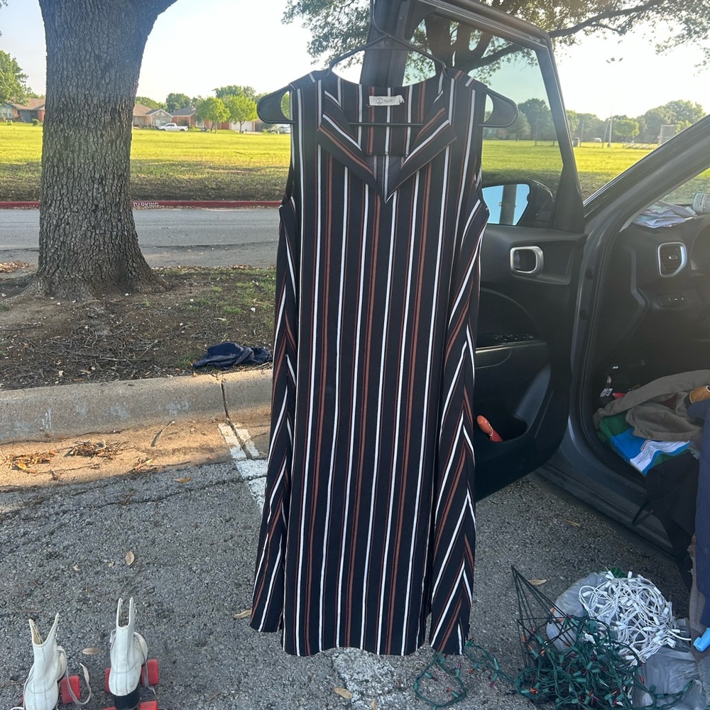 Striped Sleeveless Dress